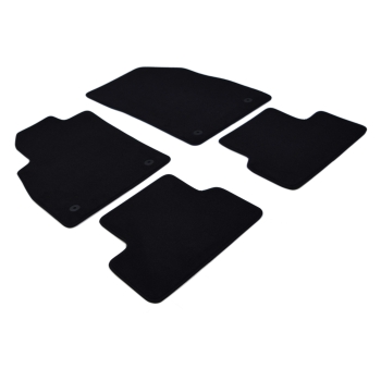 Opel Astra J (2009–2019) – Czarne dywaniki samochodowe welurowe Gold PLUS – Standard